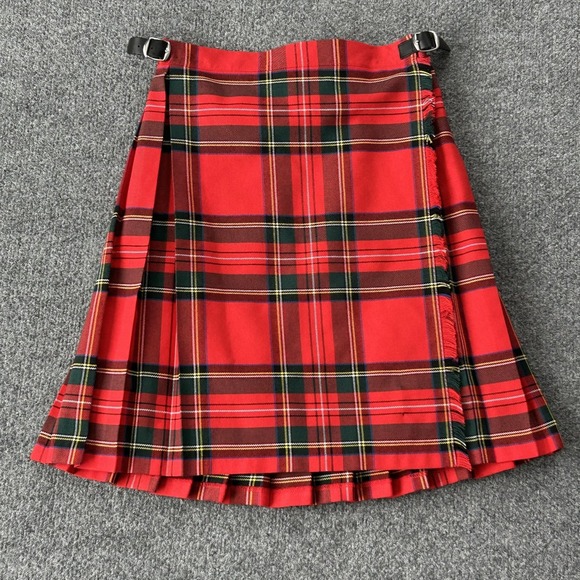 O'Neil of Dublin Other - O'Neil Of Dublin Skirt Girls 7-8 Red Plaid Pleated School Kilt Buckle Ireland